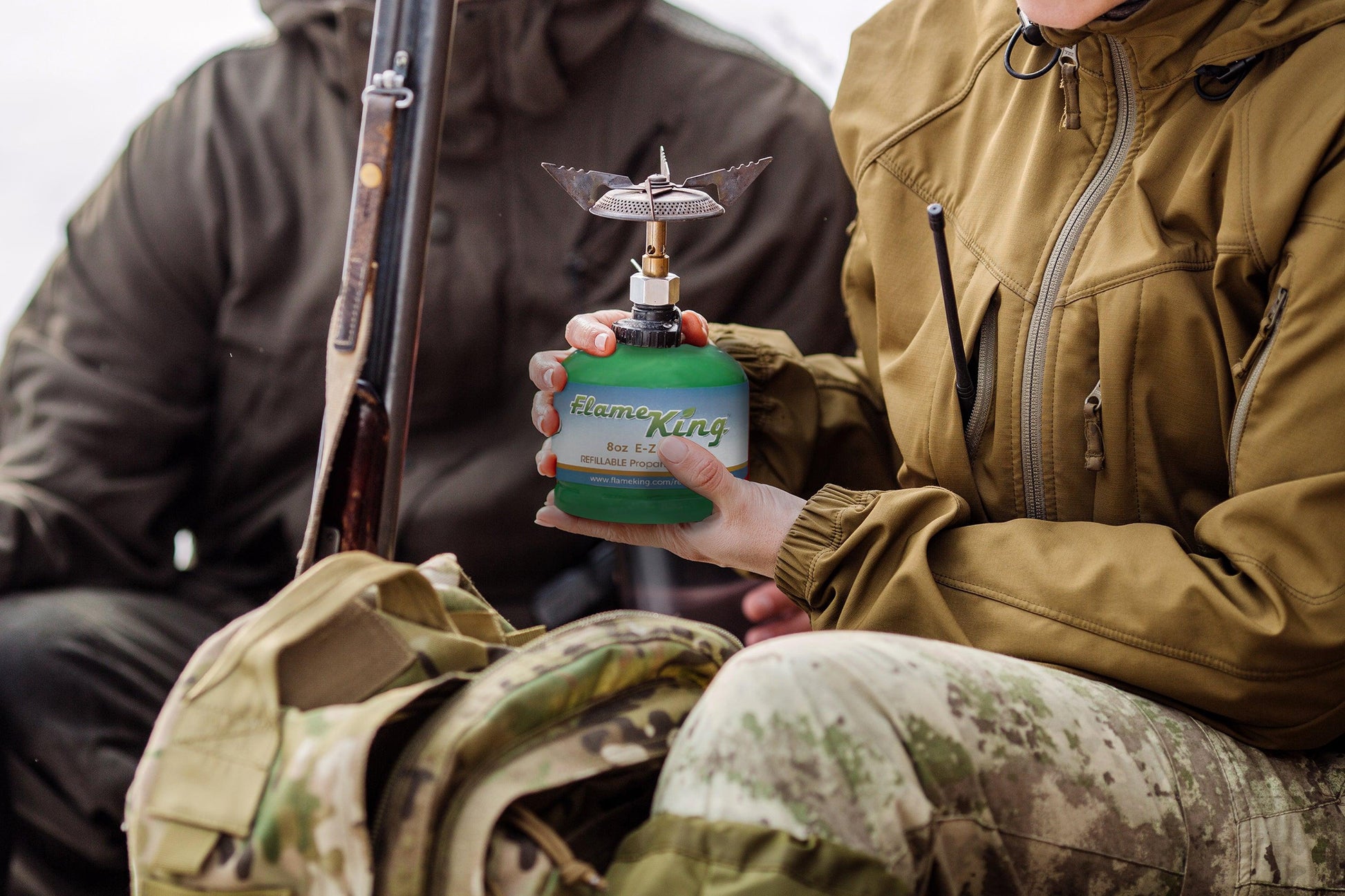 Flame King Eco Friendly Sustainable 8oz 1/2lb Refillable Propane Tank LP Cylinder - Blessings Grow Meadows