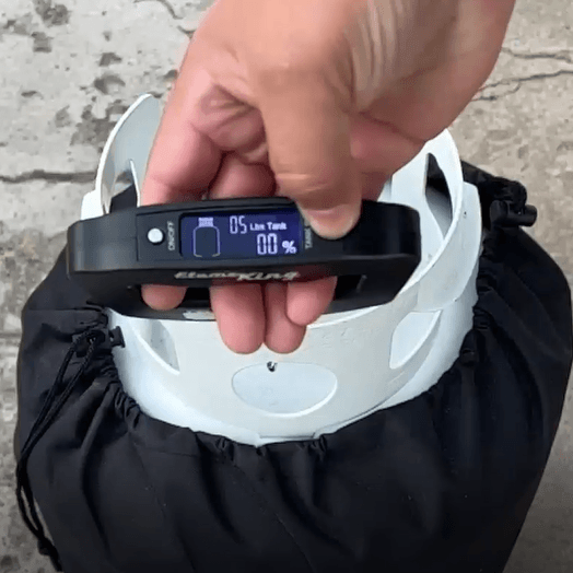 Flame King Electronic Gauge Scale for propane tanks with digital indicator, propane accessories for accurate tank measurement.
