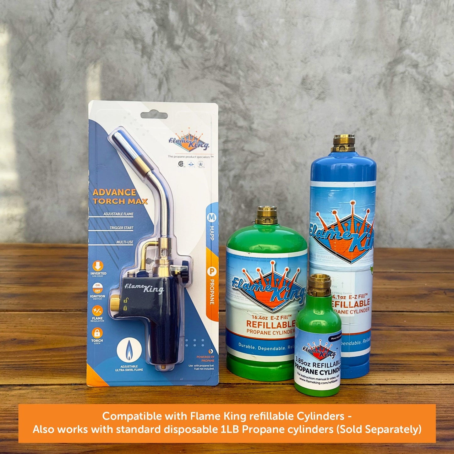 Flame King High Intensity Welding Propane Torch Head Swirl Flame - Blessings Grow Meadows