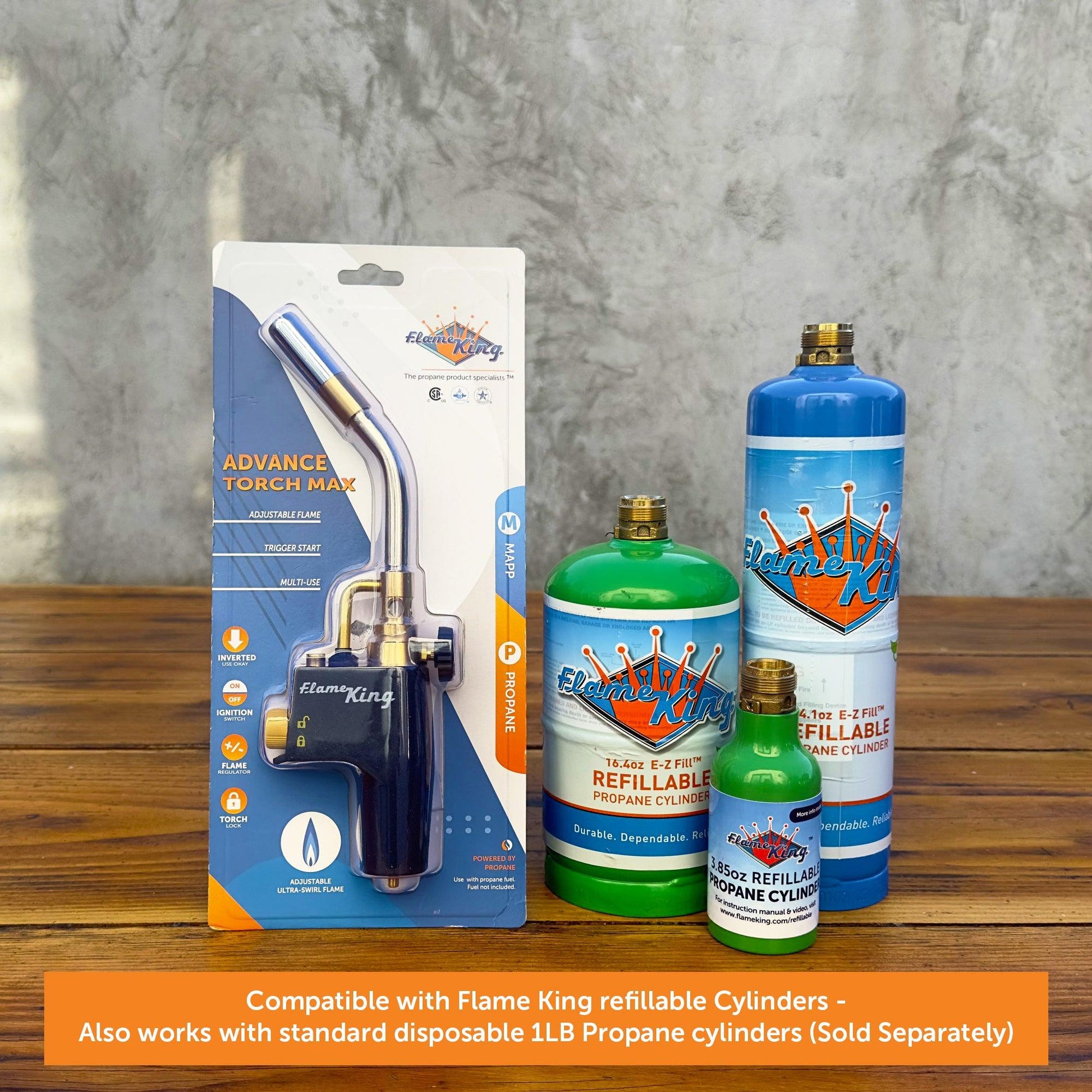 Flame King High Intensity Welding Propane Torch Head Swirl Flame - Blessings Grow Meadows