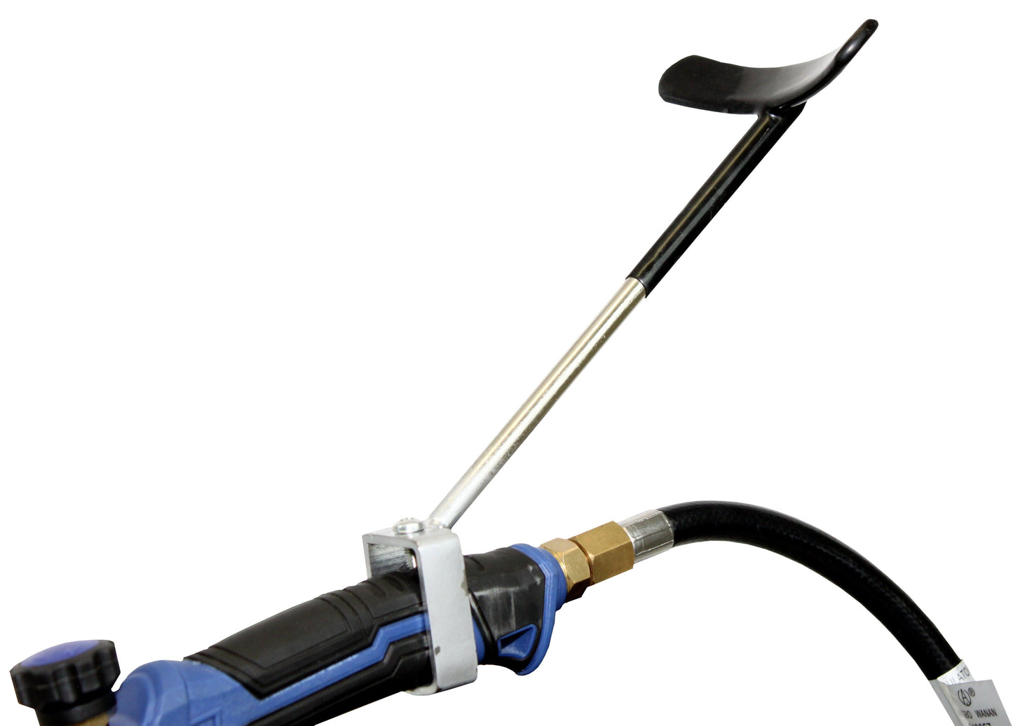 Flame King 500,000 BTU dual propane weed burner torch head for outdoor weed control and land clearing.