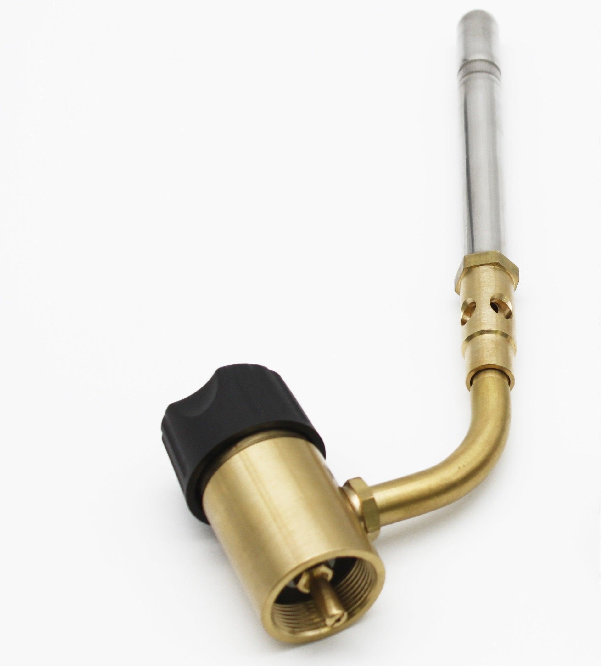 Flame King High Intensity Propane Torch Head with swirl flame for weed burning and outdoor heating applications.