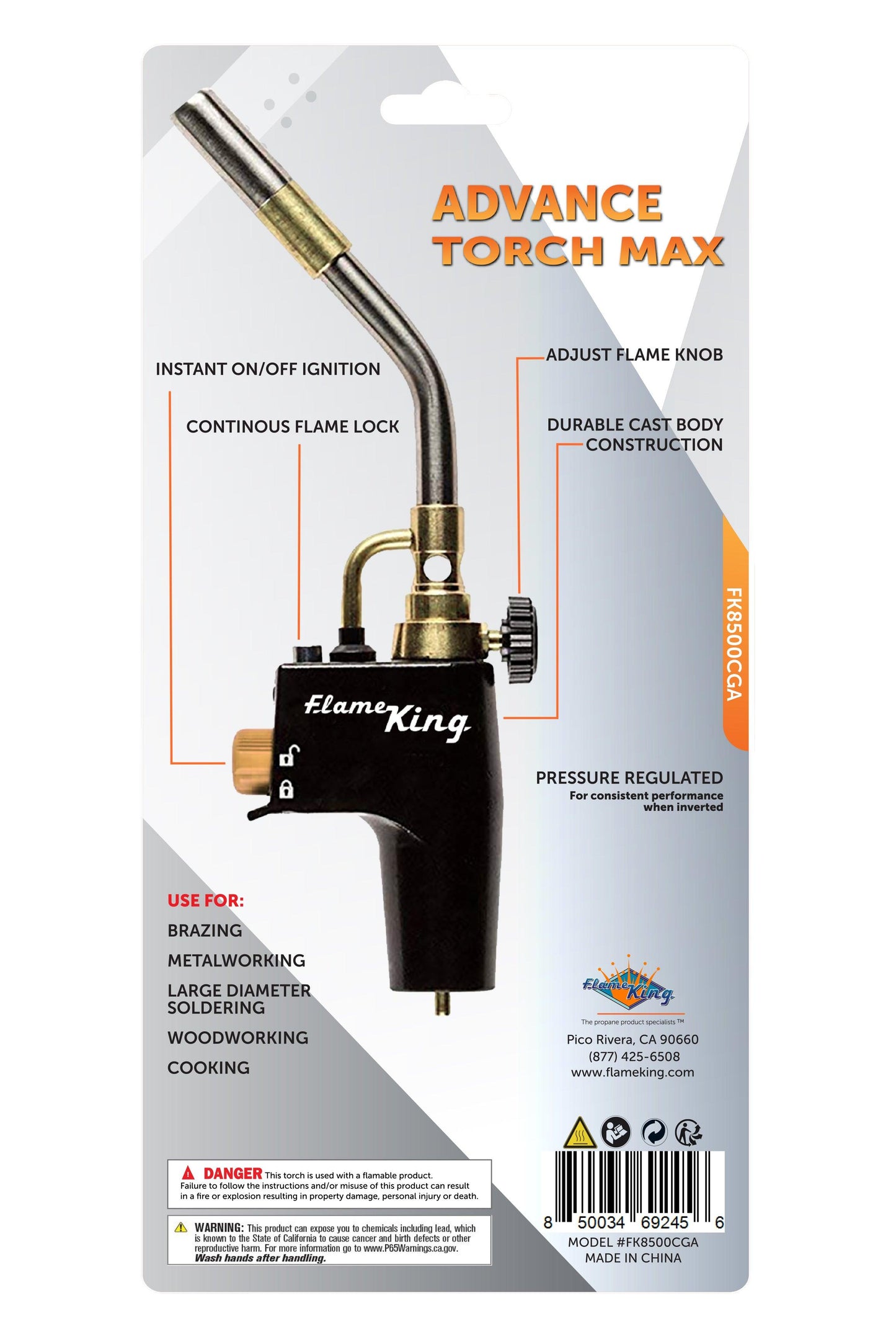 Flame King High Intensity Welding Propane Torch Head Swirl Flame - Blessings Grow Meadows