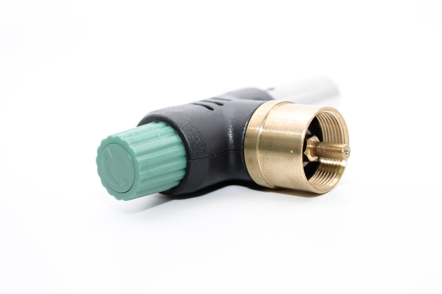 Flame King Mini Propane Blow Torch Head with 10,000 BTU, used for kitchen tasks and soldering, by Flame King Products.