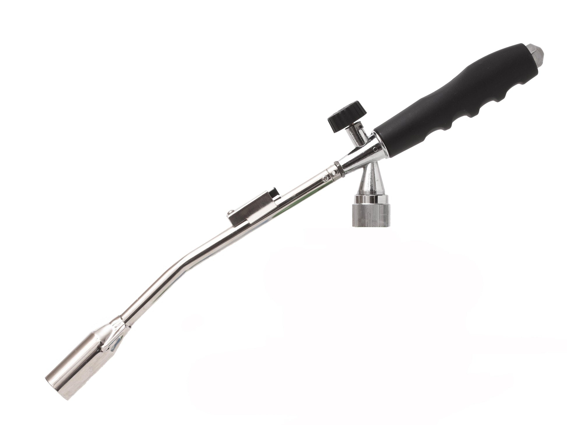 Flame King propane torch with gas ignitor used for weed burning, featuring a metal handle and adjustable flame control.