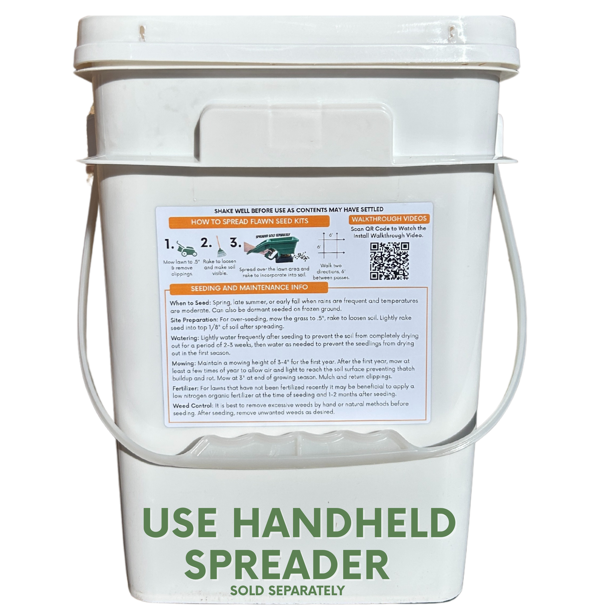 Flawn Seed Kits Mow Less Grass Seed and seed tape for sustainable lawn growth, 250 sq ft coverage, natural grass enhancement
