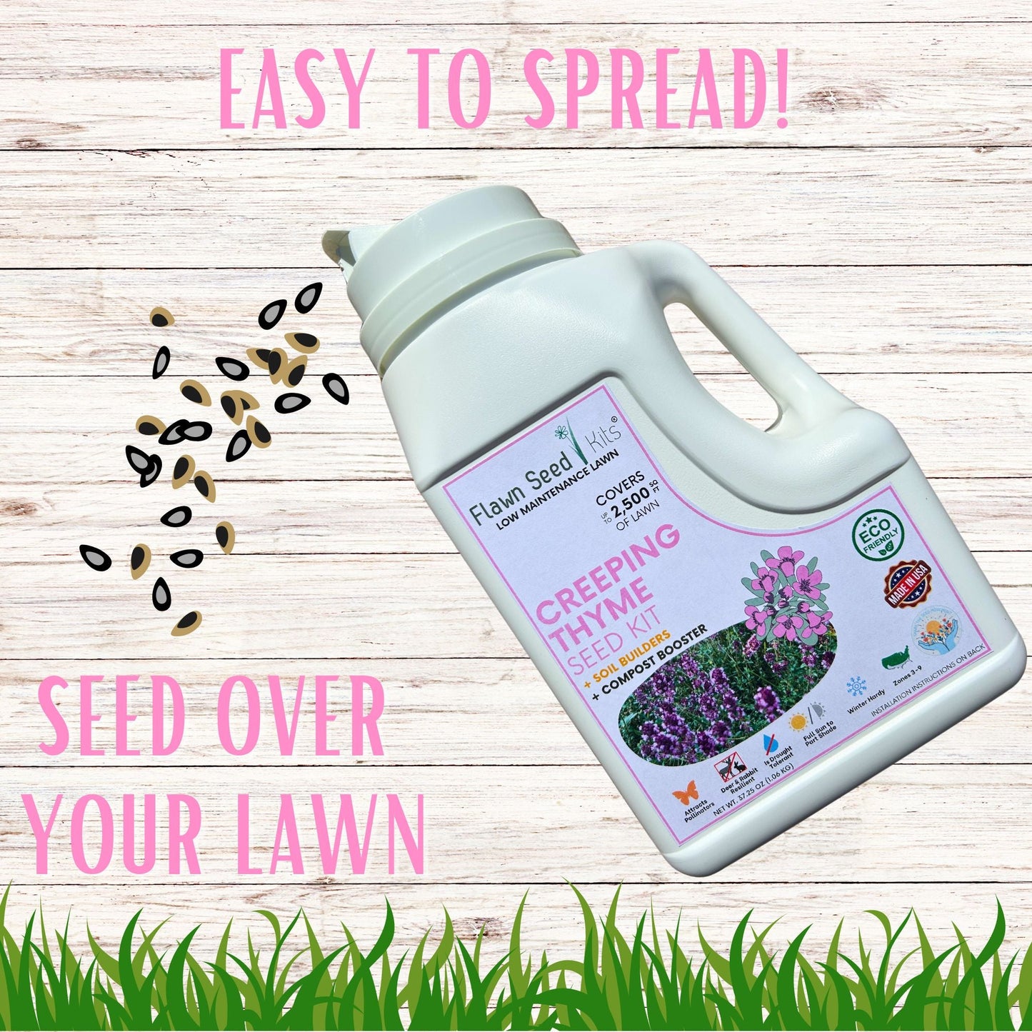 Creeping Thyme Easy Spread Shaker - Blessings Grow Meadows