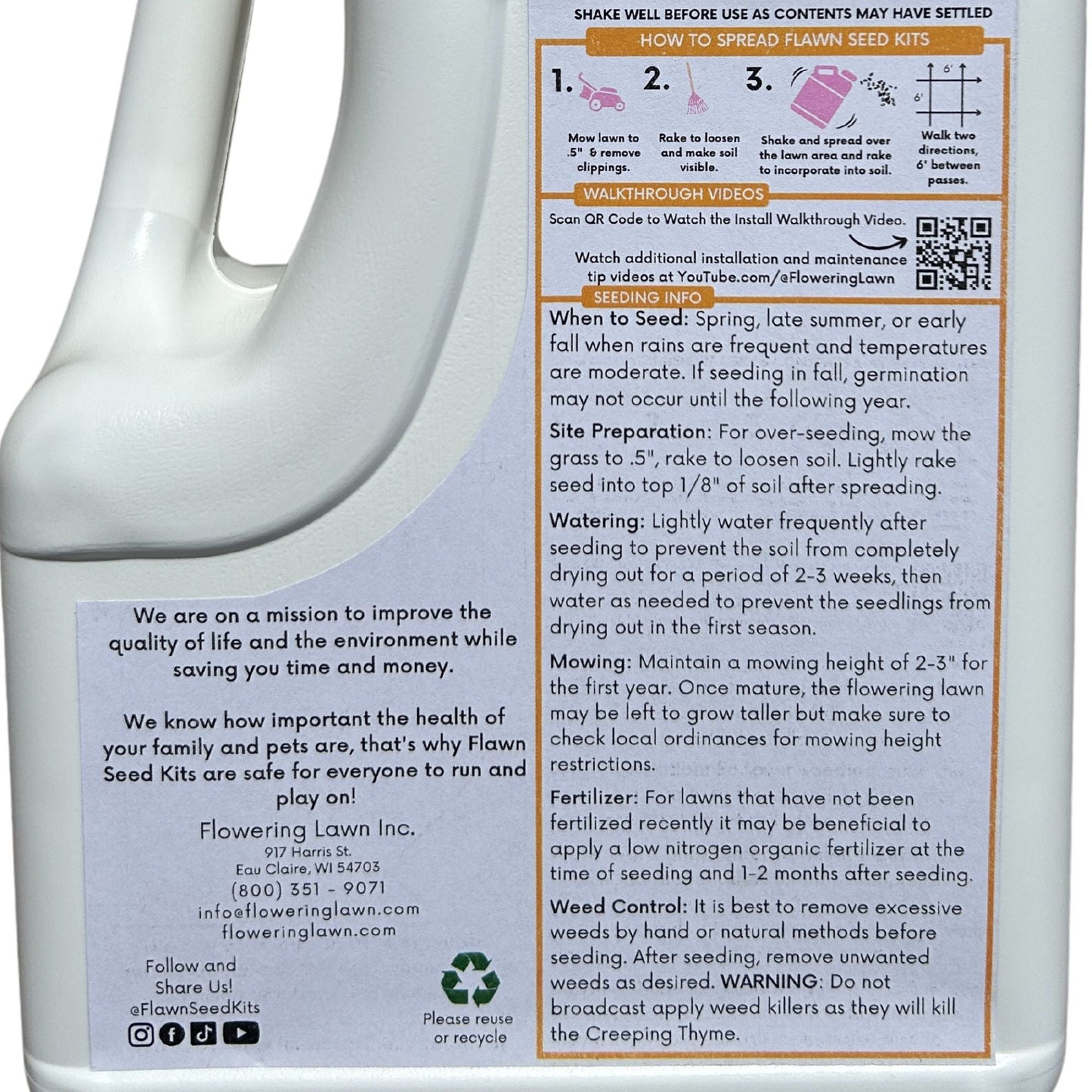 Creeping Thyme Easy Spread Shaker - Blessings Grow Meadows