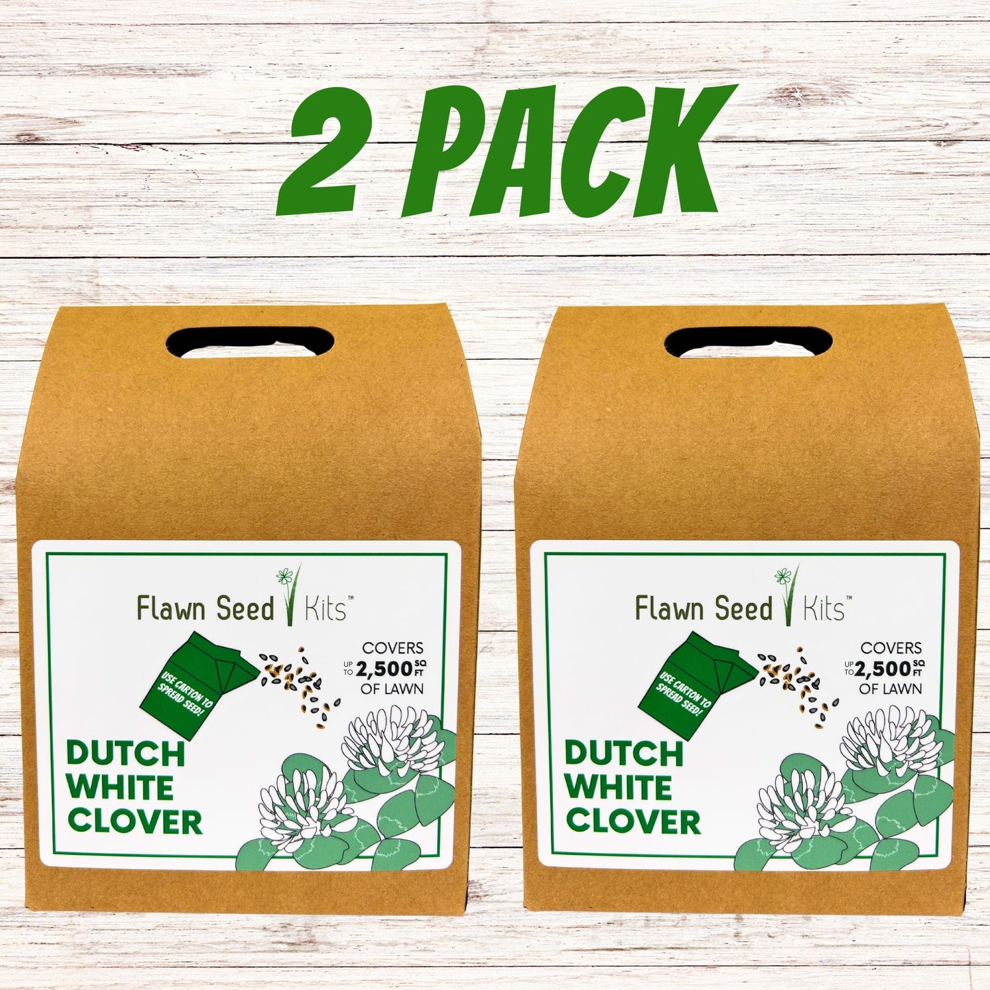 Dutch White Clover Eco-Friendly Seeding Kit - Blessings Grow Meadows