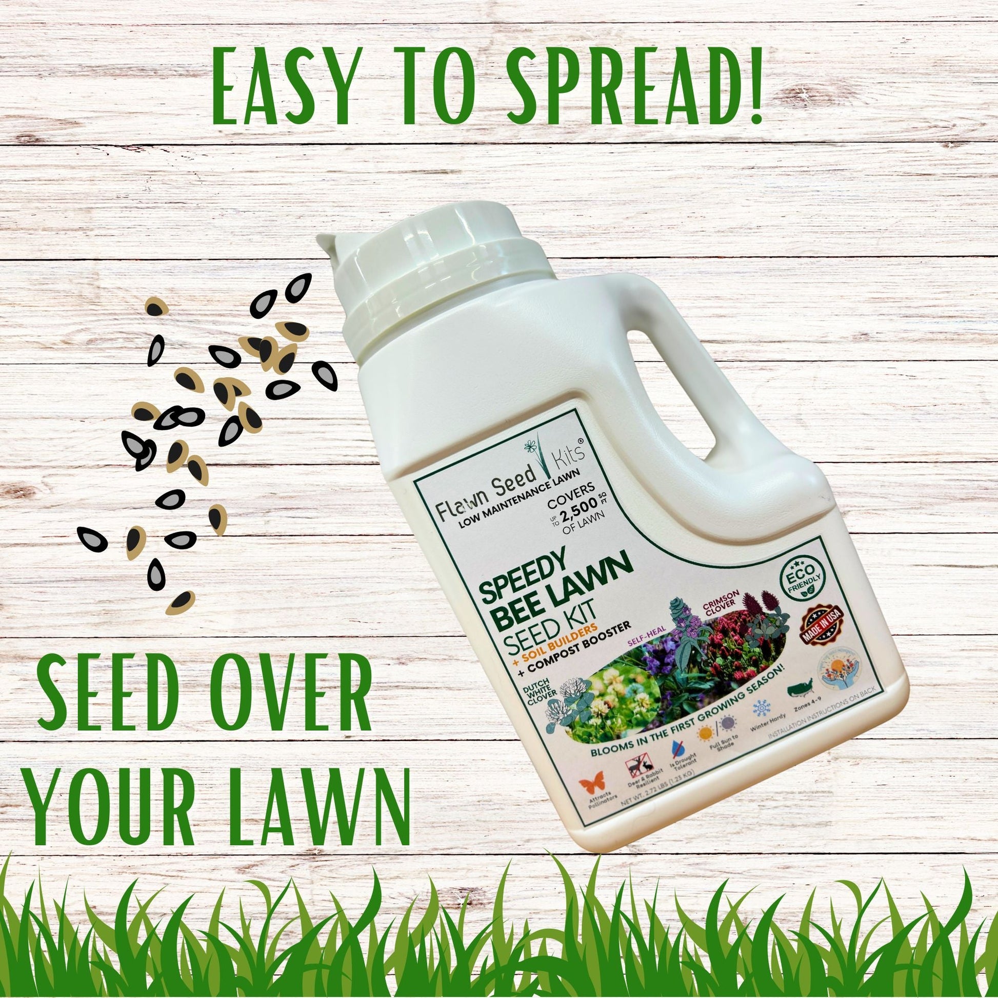 Speedy Bee Lawn Seed Kit - Blessings Grow Meadows