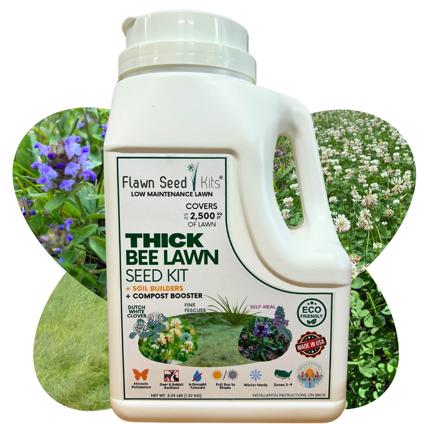 Thick Bee Lawn Seed Kit - Blessings Grow Meadows