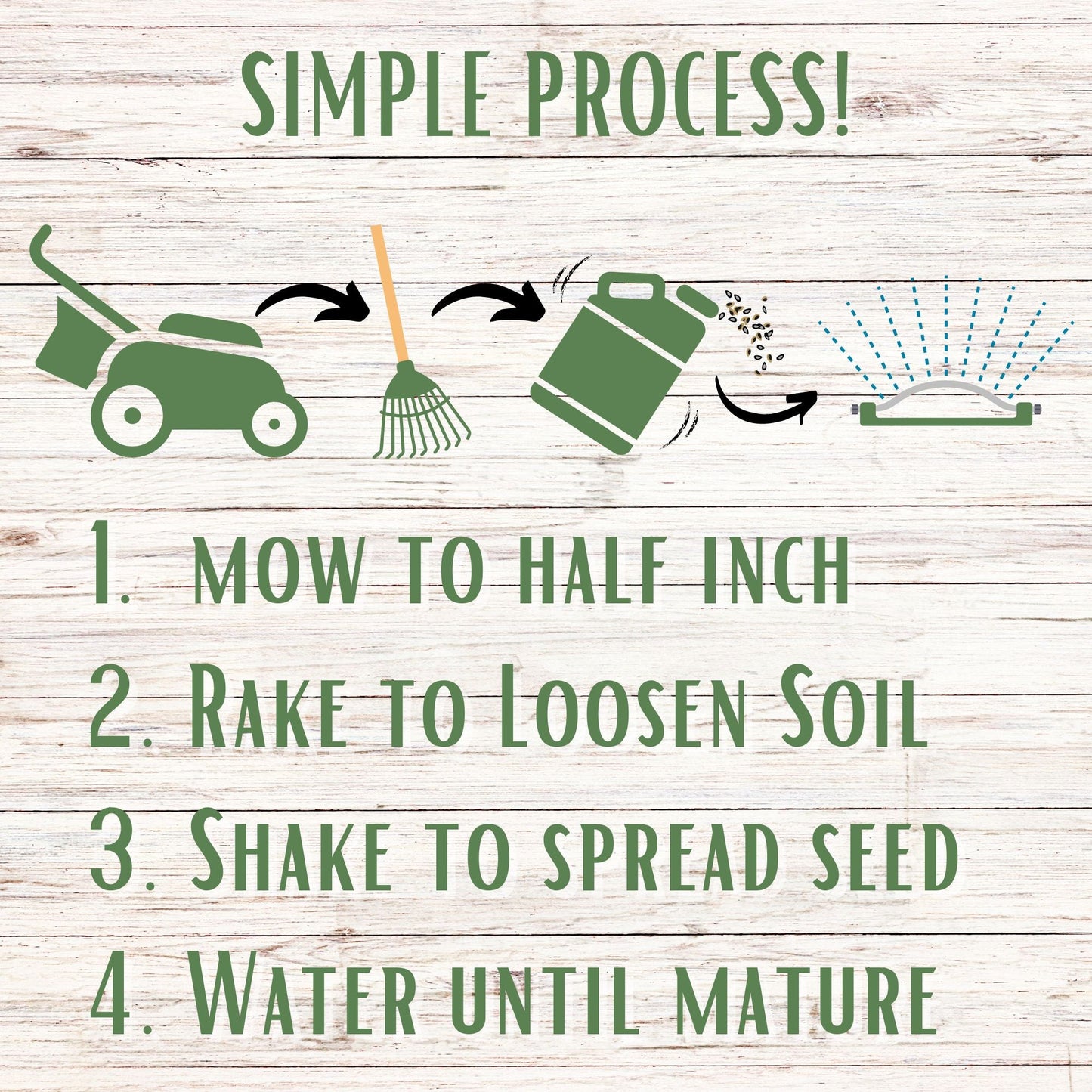 Tri-Color Clover Seed Easy Spread Shaker - Blessings Grow Meadows