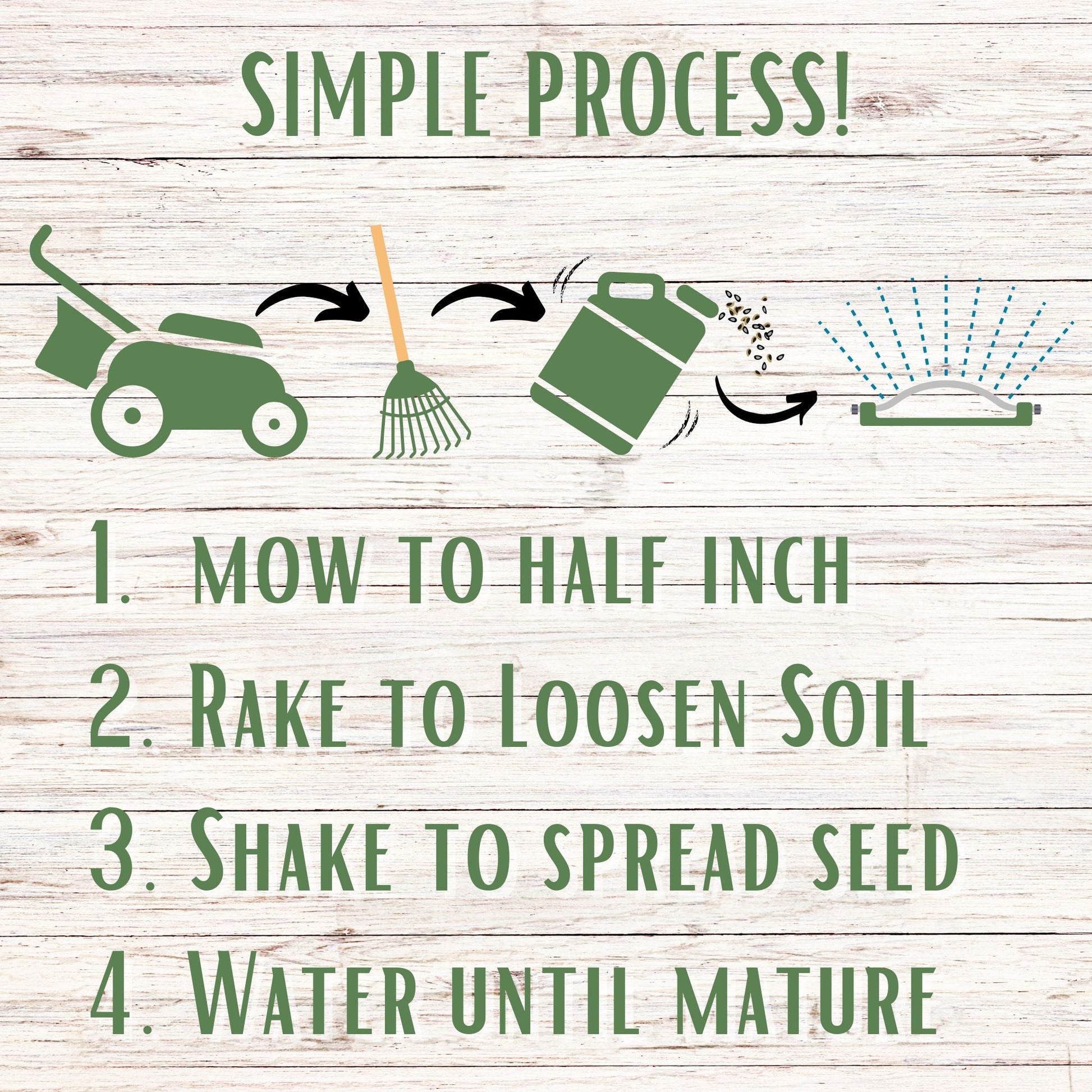 Tri-Color Clover Seed Easy Spread Shaker - Blessings Grow Meadows