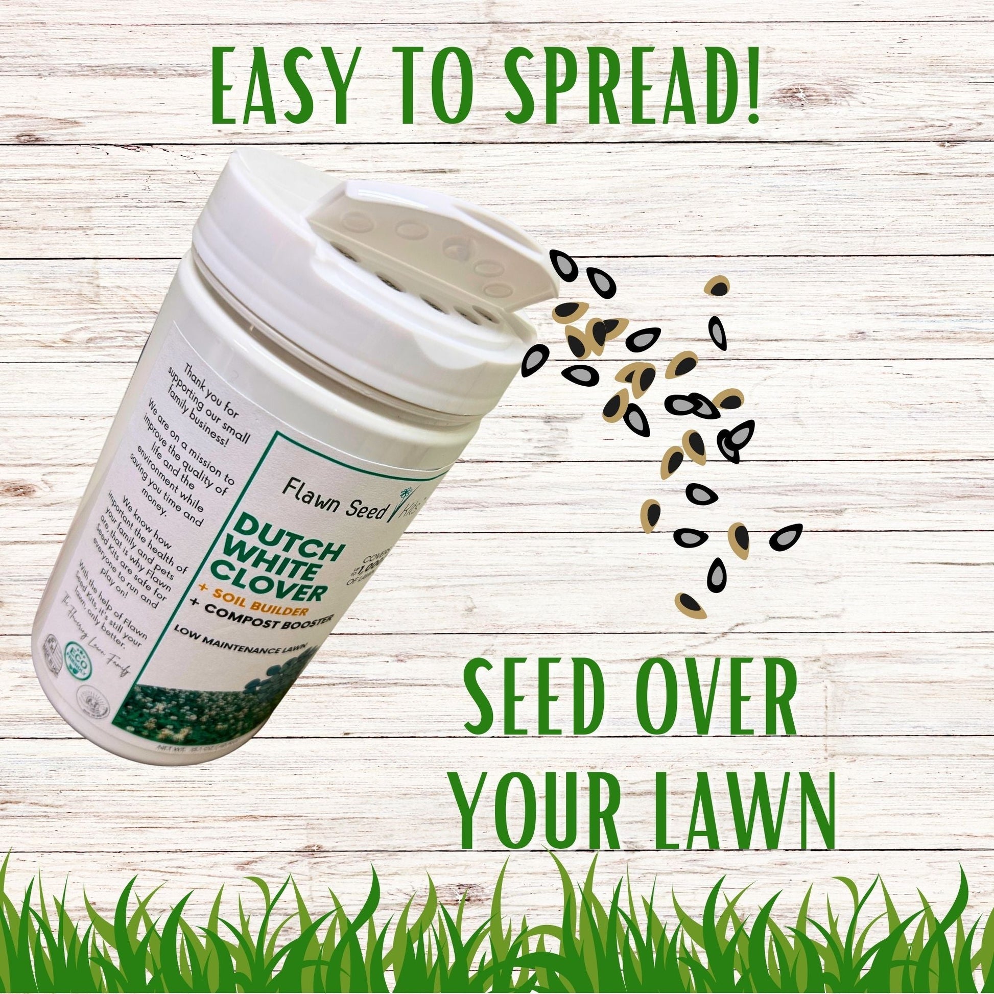 Dutch White Clover Easy Spread Shaker - Blessings Grow Meadows