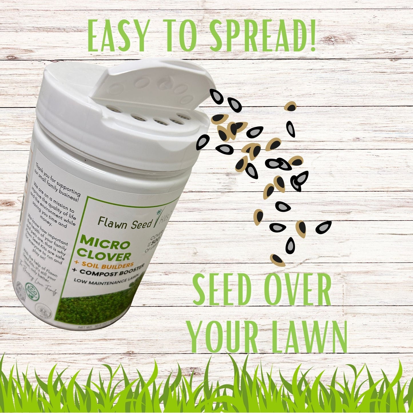 Micro Clover Easy Spread Shaker - Blessings Grow Meadows