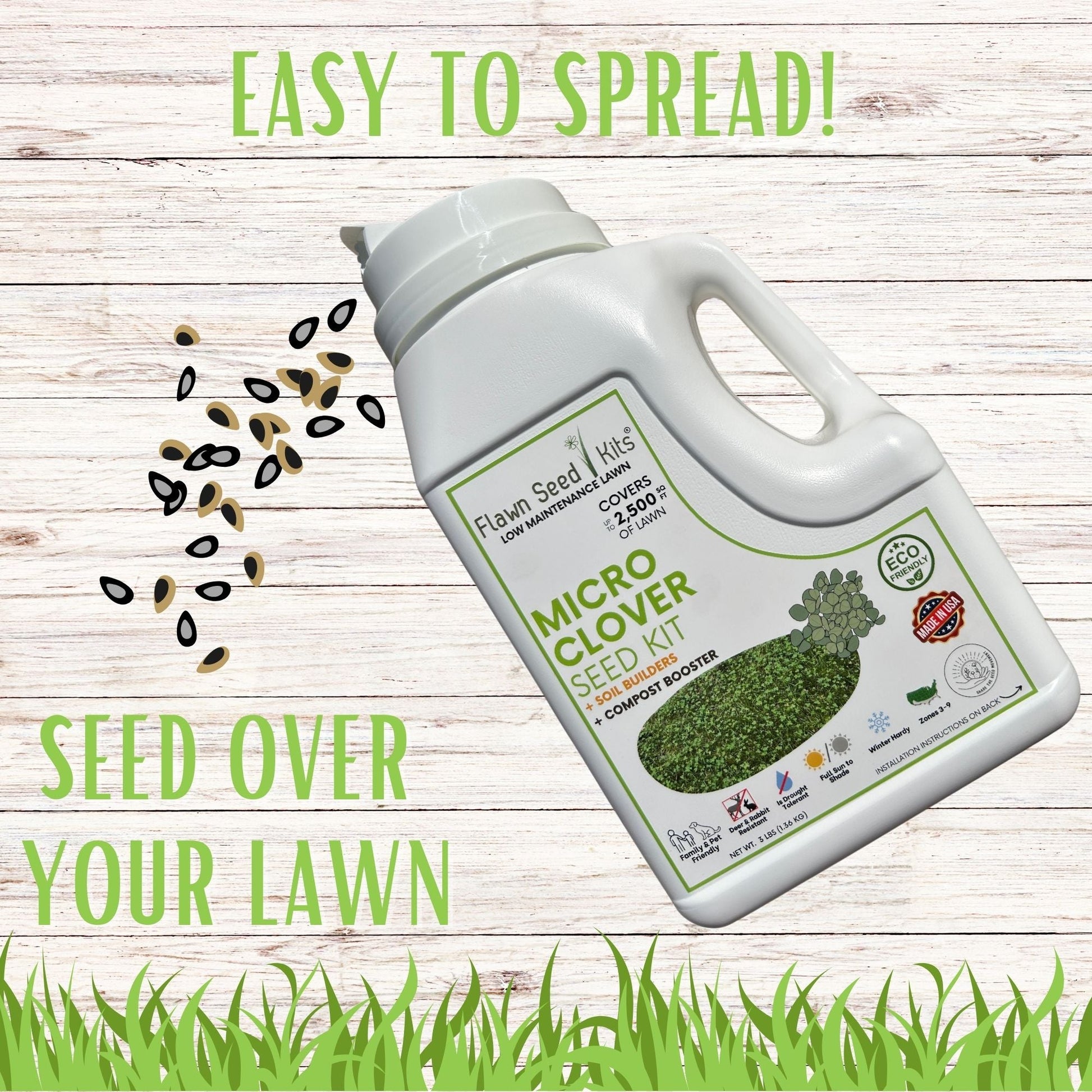 Micro Clover Easy Spread Shaker - Blessings Grow Meadows