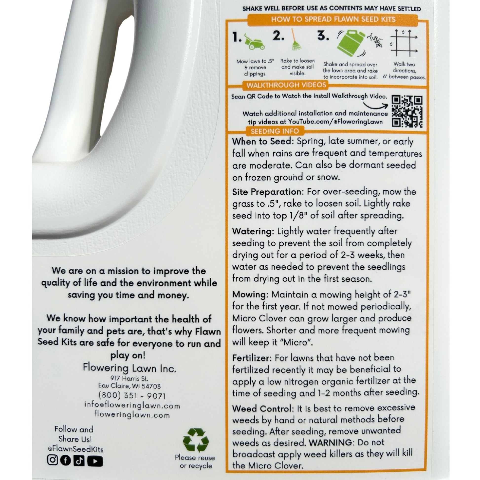 Micro Clover Easy Spread Shaker - Blessings Grow Meadows