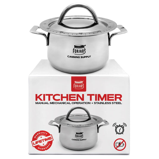 Forjars® Kitchen Timer with digital display and adjustable settings, ideal for precise cooking and baking timing.