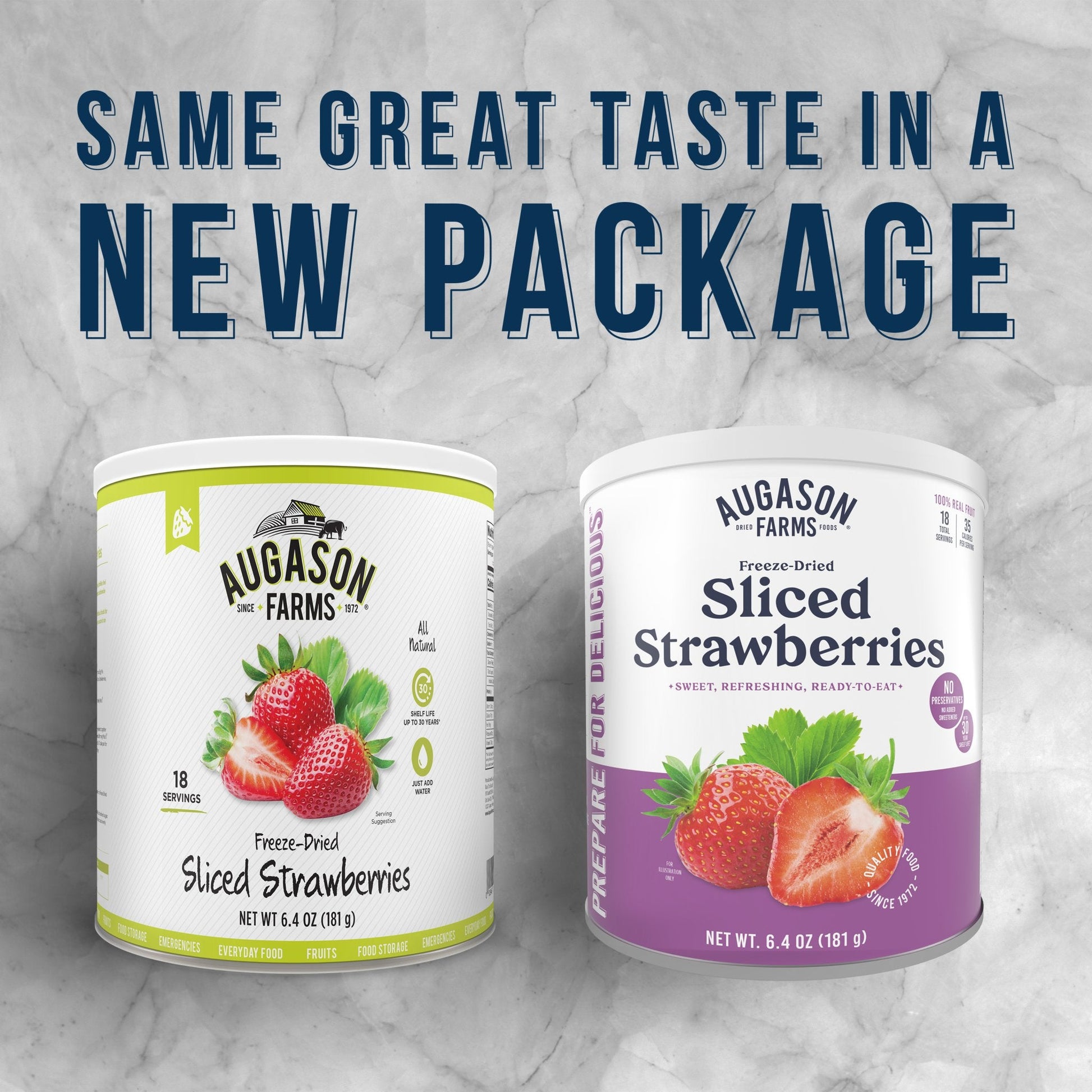 Freeze Dried Sliced Strawberries Can, 18 Servings - Blessings Grow Meadows
