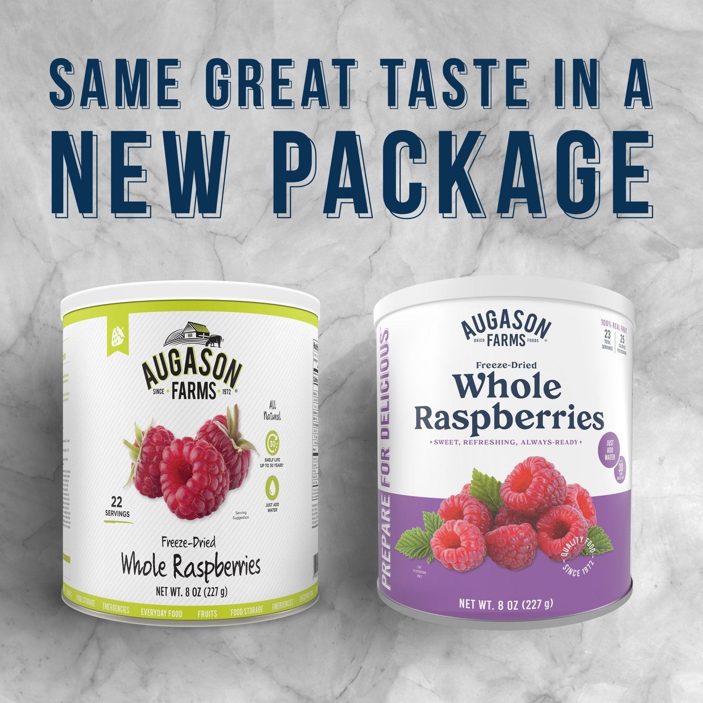 Freeze Dried Whole Raspberries Can, 23 Servings - Blessings Grow Meadows