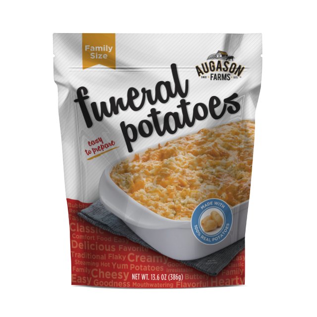 Funeral Potatoes Pouch, Cheesy Potato Casserole, 12 Servings - Blessings Grow Meadows