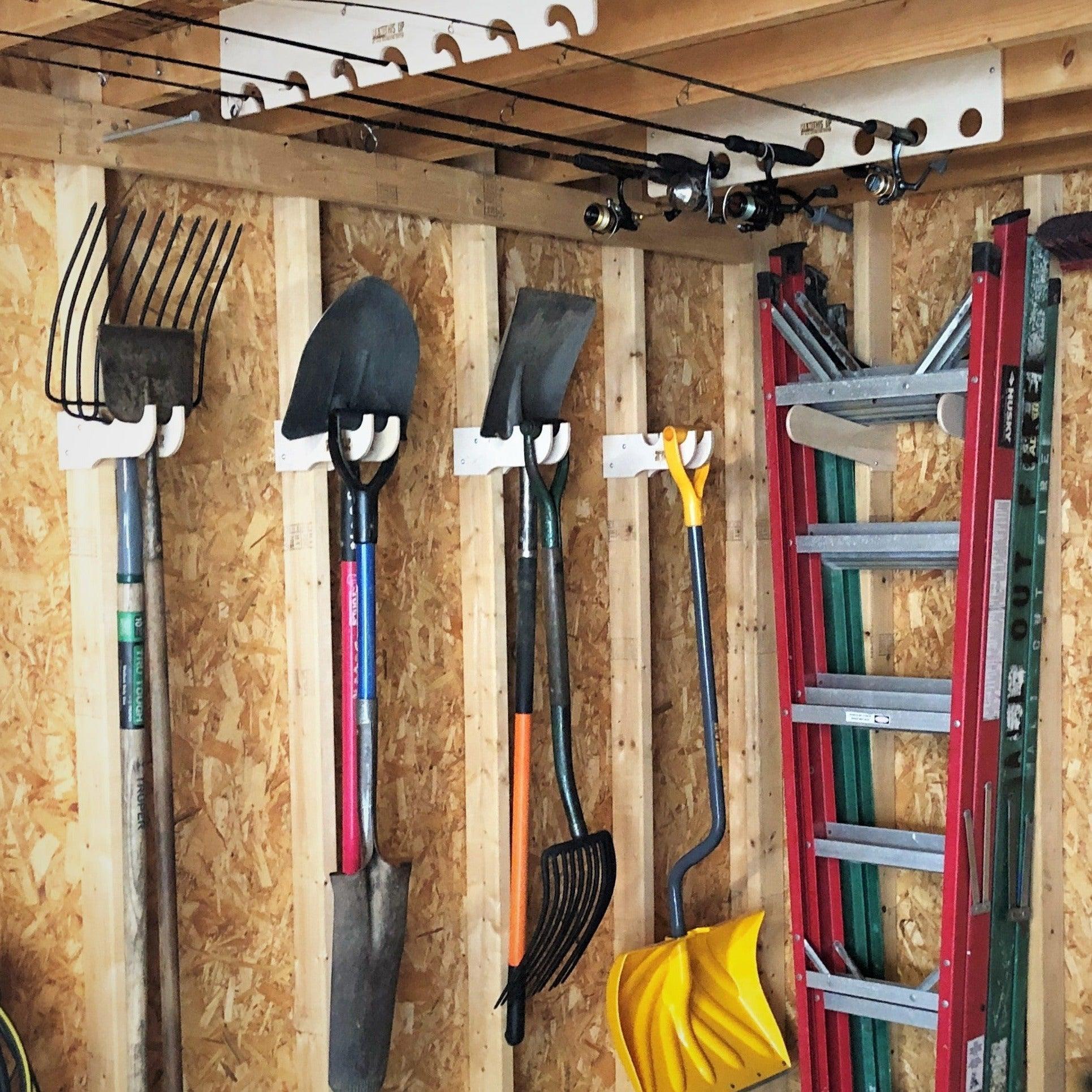 Garden Tool Organizer – Shed Storage Rack for Yard Tools - Blessings Grow Meadows