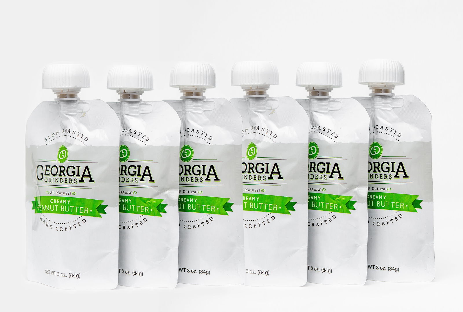 Georgia Grinders 3 oz. Creamy Peanut Butter Re-Sealable Pouches 24 Ct - (CP-CL) by Georgia Grinders - Blessings Grow Meadows