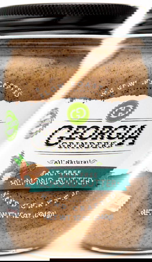 Georgia Grinders Almond Butter Mix Pack (Two 12oz jars of each; Original Almond Butter and Salt Free Almond Butter) - (CP-CL) by Georgia Grinders - Blessings Grow Meadows
