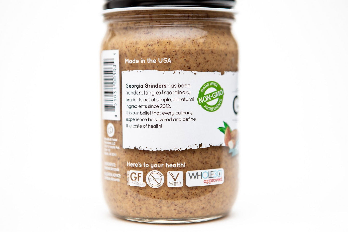 Georgia Grinders Almond Butter Mix Pack (Two 12oz jars of each; Original Almond Butter and Salt Free Almond Butter) - (CP-CL) by Georgia Grinders - Blessings Grow Meadows