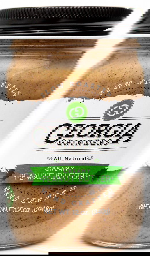 Georgia Grinders Peanut Butter Mixed 4 Pack (Two 12oz Jars of each Creamy Peanut Butter and Crunchy Peanut Butter)  - (CP-CL) by Georgia Grinders - Blessings Grow Meadows