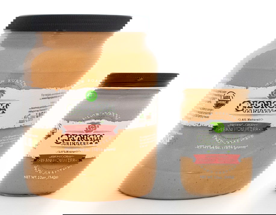 Georgia Grinders 64oz Bulk Tub of Organic Creamy Peanut Butter - (CP-CL) by Georgia Grinders - Blessings Grow Meadows