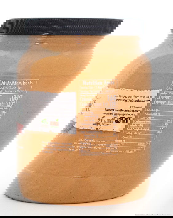 Georgia Grinders 64oz Bulk Tub of Organic Creamy Peanut Butter - (CP-CL) by Georgia Grinders - Blessings Grow Meadows