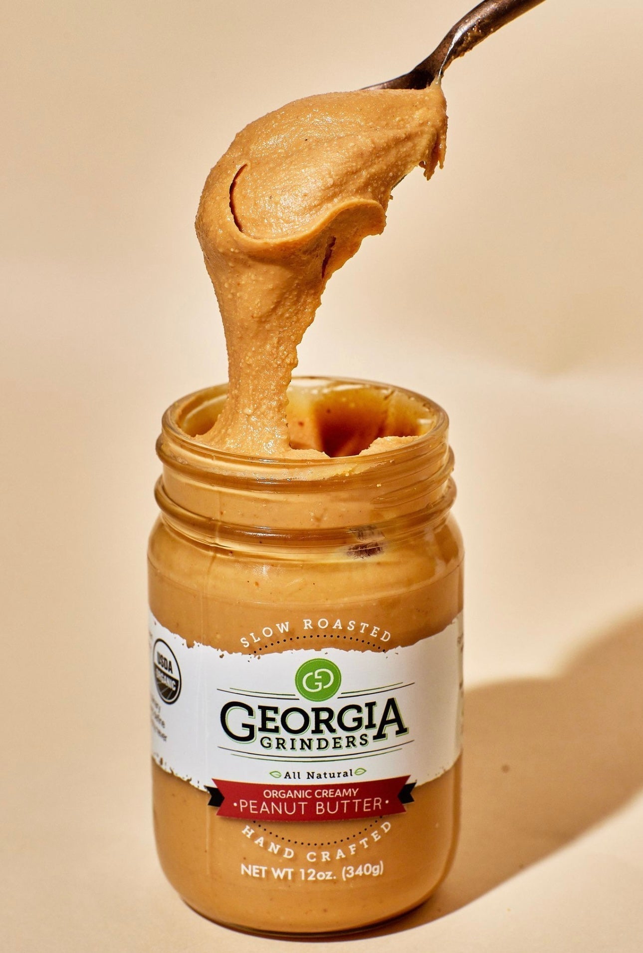 Georgia Grinders 64oz Bulk Tub of Organic Creamy Peanut Butter - (CP-CL) by Georgia Grinders - Blessings Grow Meadows