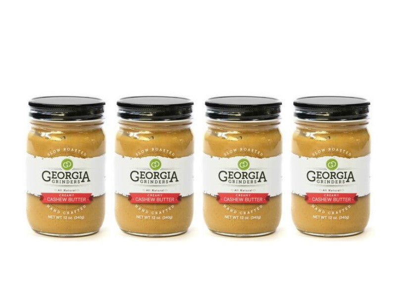 Georgia Grinders Cashew Butter 4 Pack (12 oz Jars) - (CP-CL) by Georgia Grinders - Blessings Grow Meadows