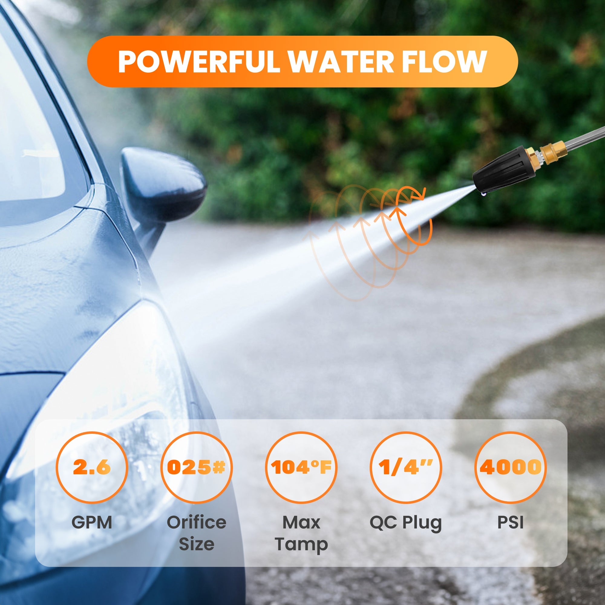 Pressure Washer Turbo Nozzle - Blessings Grow Meadows - Giraffe Tools US