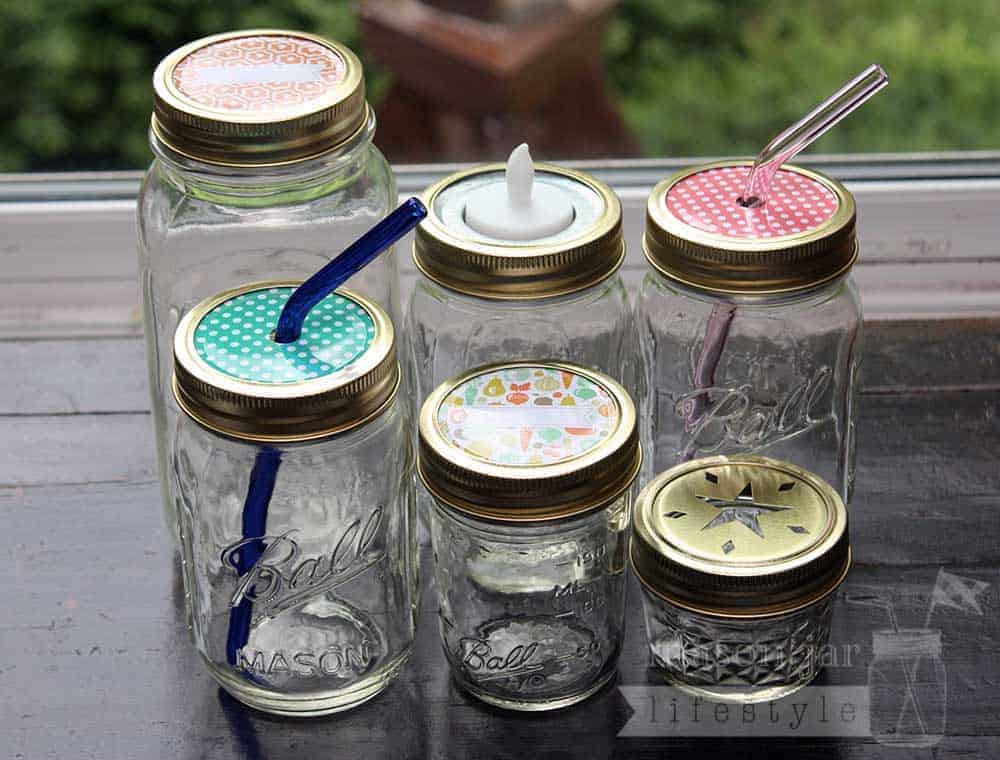 Gold Bands / Rings for Mason Jars 10 Pack - Blessings Grow Meadows