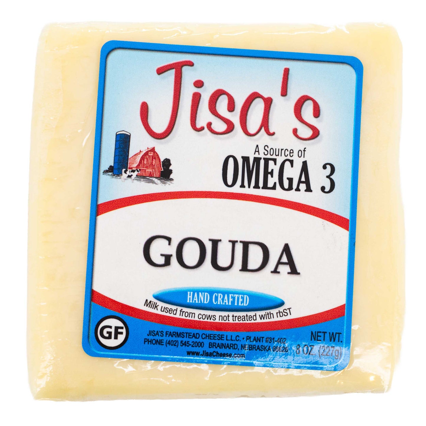 Cheese Block 3 Piece Sampler | Tomato Basil, Gouda, Spinach & Artichoke | Jisa's Farmstead Cheese - BuyNebraska.com ~ Blessings Grow Meadows