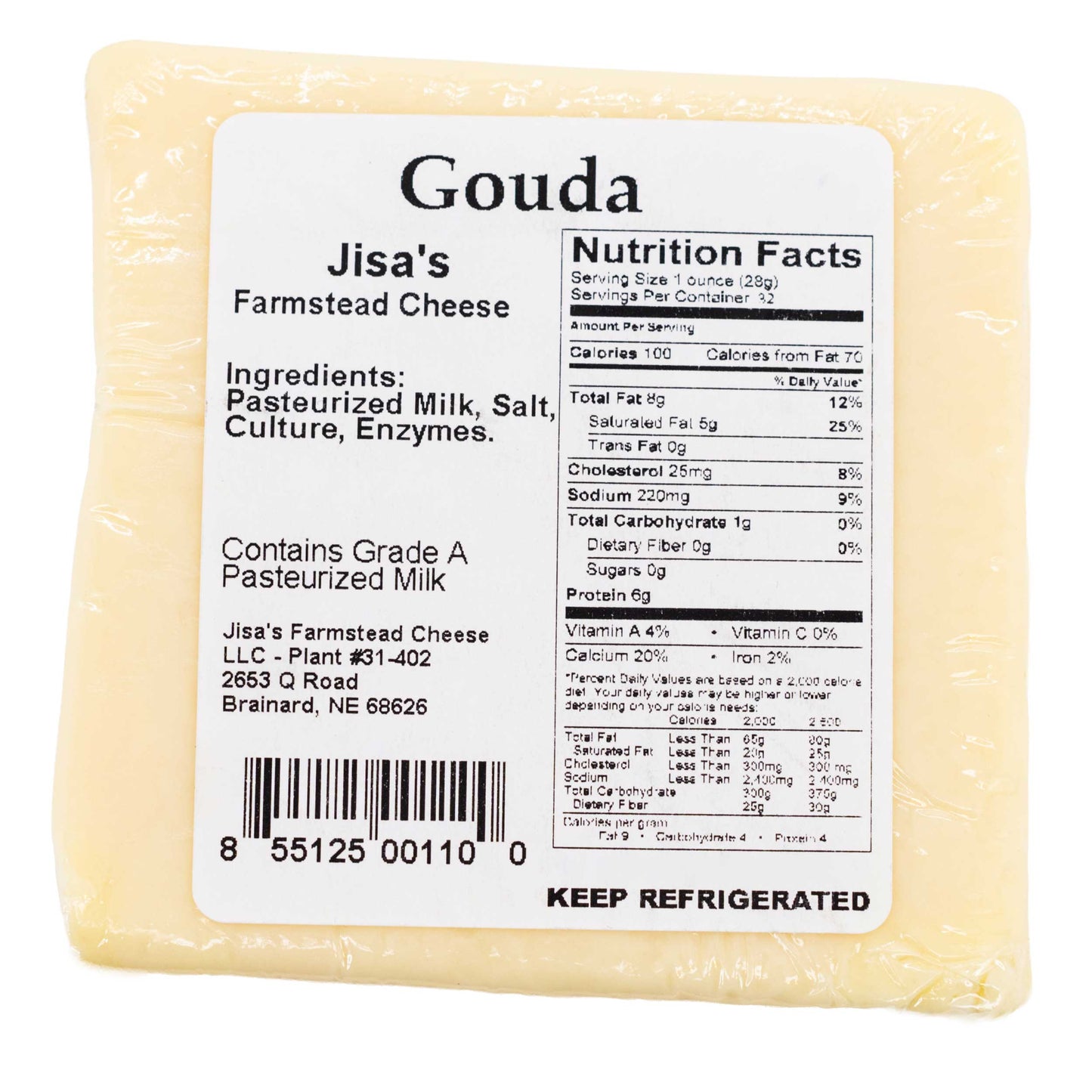 Cheese Block 3 Piece Sampler | Tomato Basil, Gouda, Spinach & Artichoke | Jisa's Farmstead Cheese - BuyNebraska.com ~ Blessings Grow Meadows
