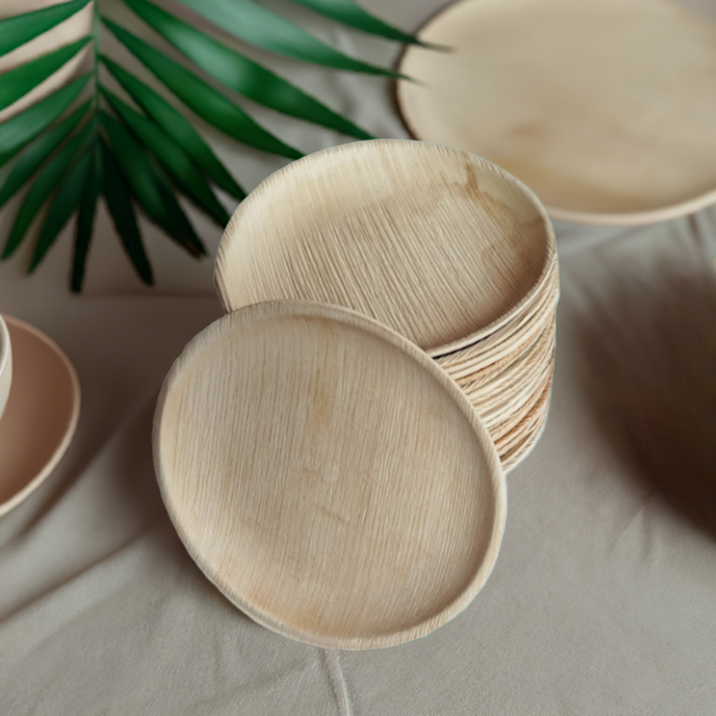 9 Inch Round Palm Leaf Plate (300 Pack) Buy By Box 0.39 each - MicRic ~ Blessings Grow Meadows
