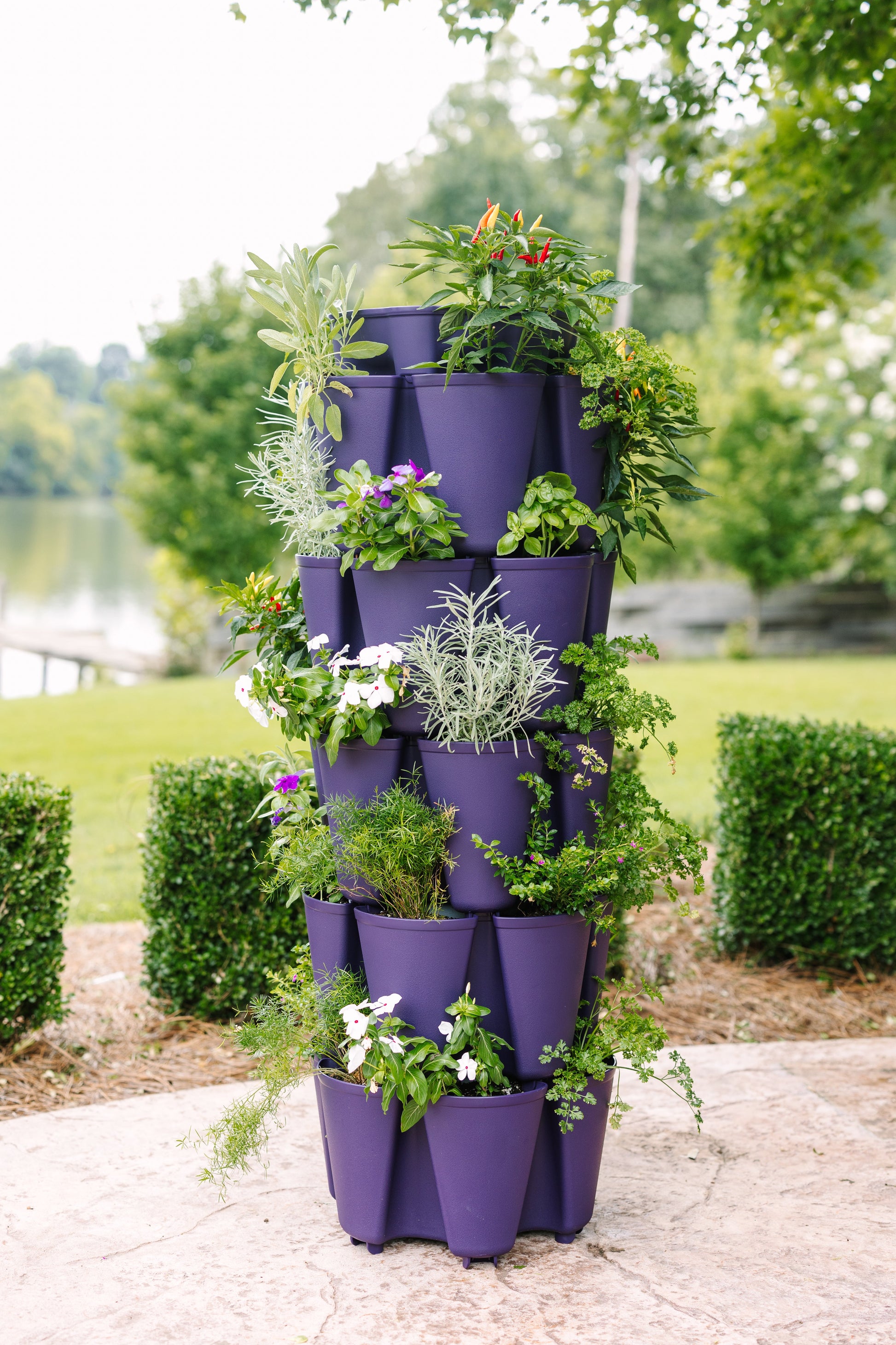5 Tier GreenStalk Garden Original Vertical Planter - Basic Texture - Blessings Grow Meadows
