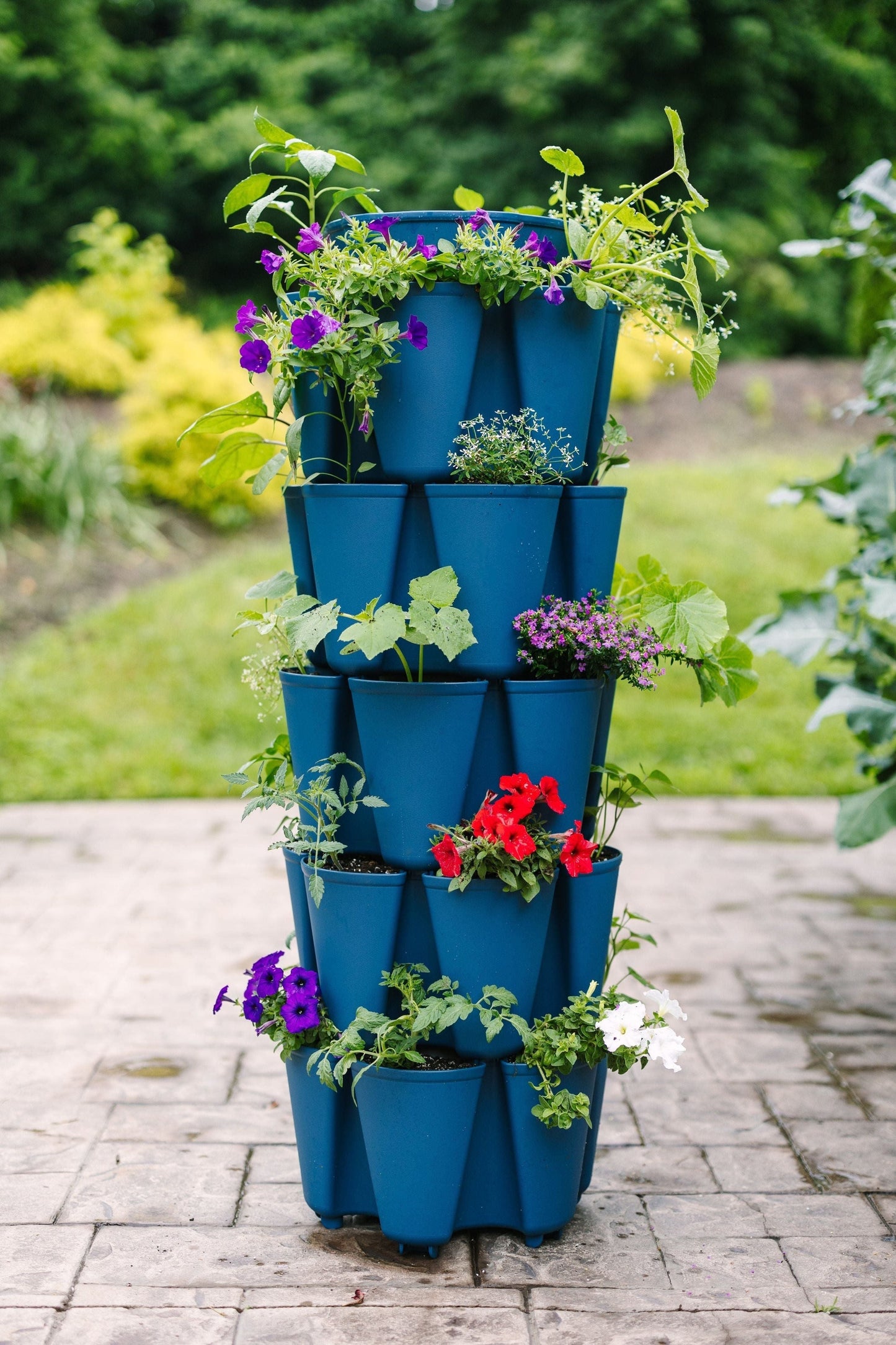 5 Tier GreenStalk Garden Original Vertical Planter - Basic Texture - Blessings Grow Meadows