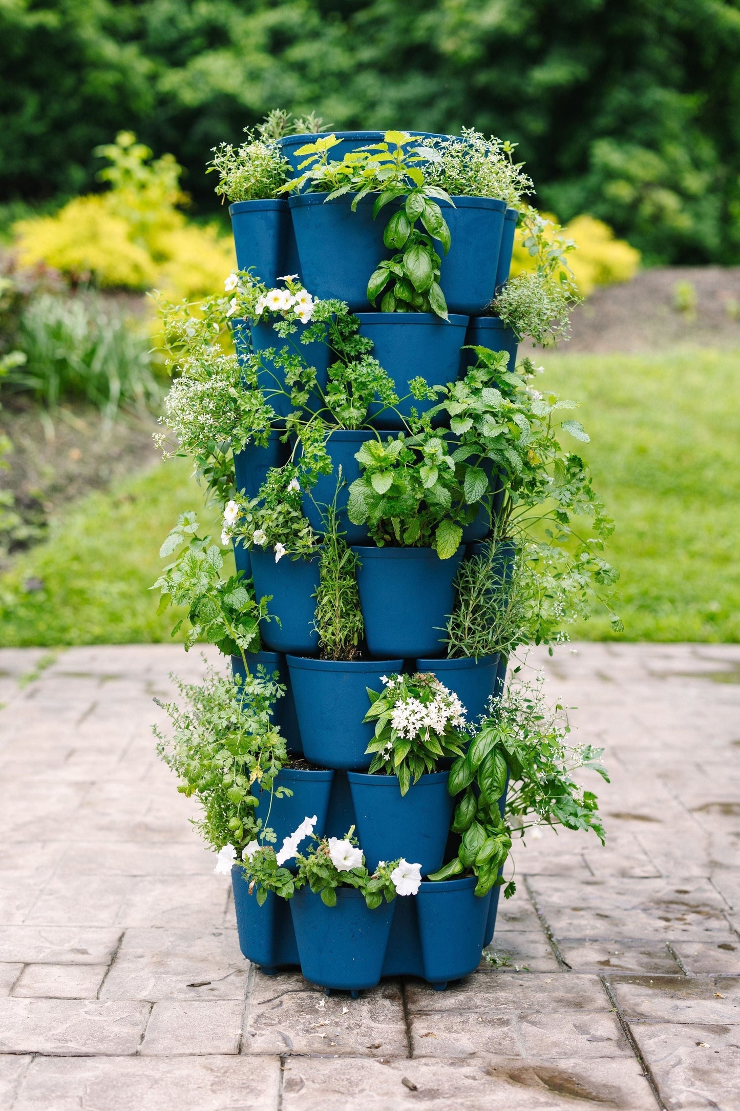 7 Tier GreenStalk Garden Leaf Vertical Planter - Basic Texture - Blessings Grow Meadows