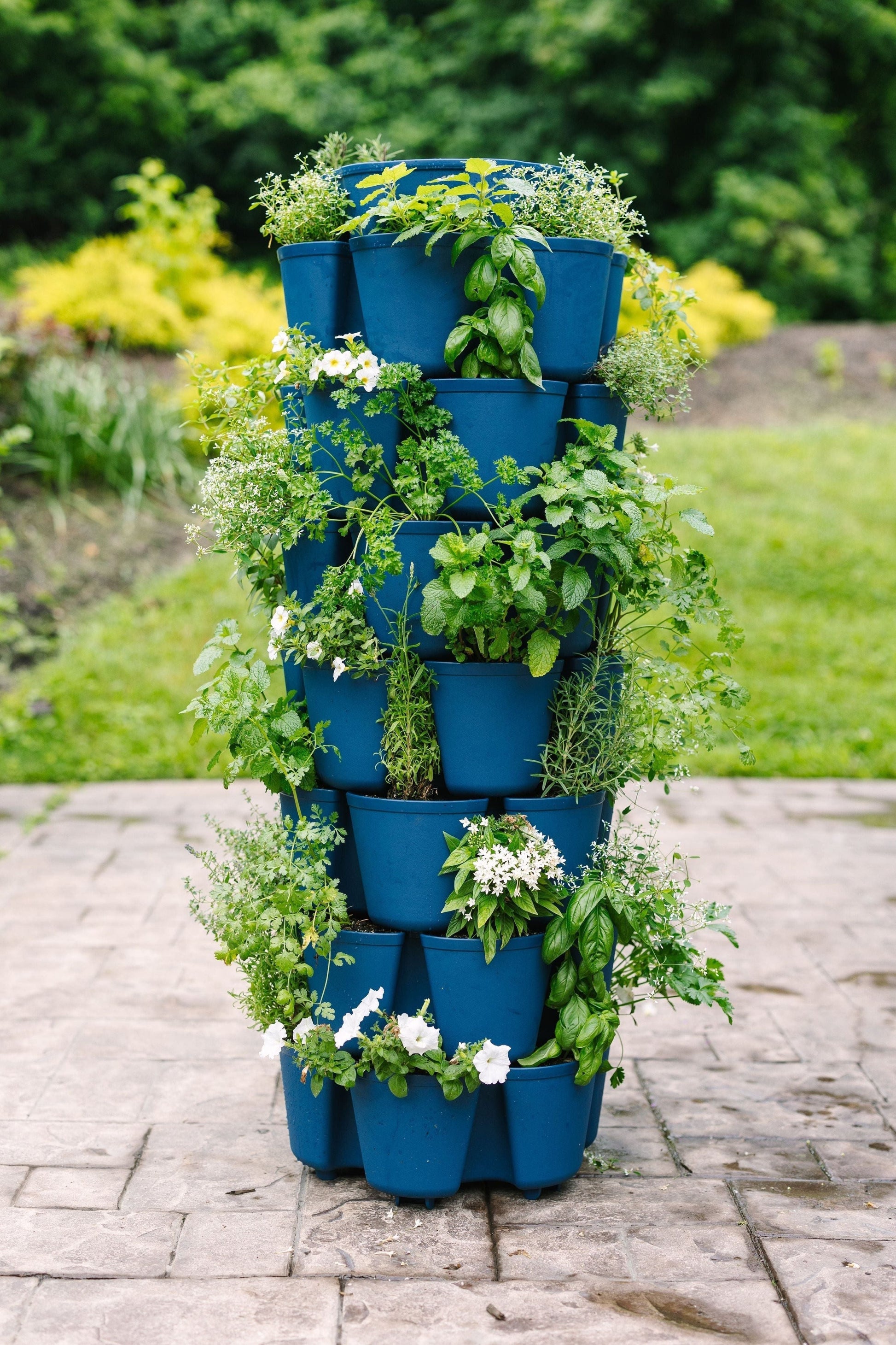 7 Tier GreenStalk Garden Leaf Vertical Planter - Basic Texture - Blessings Grow Meadows