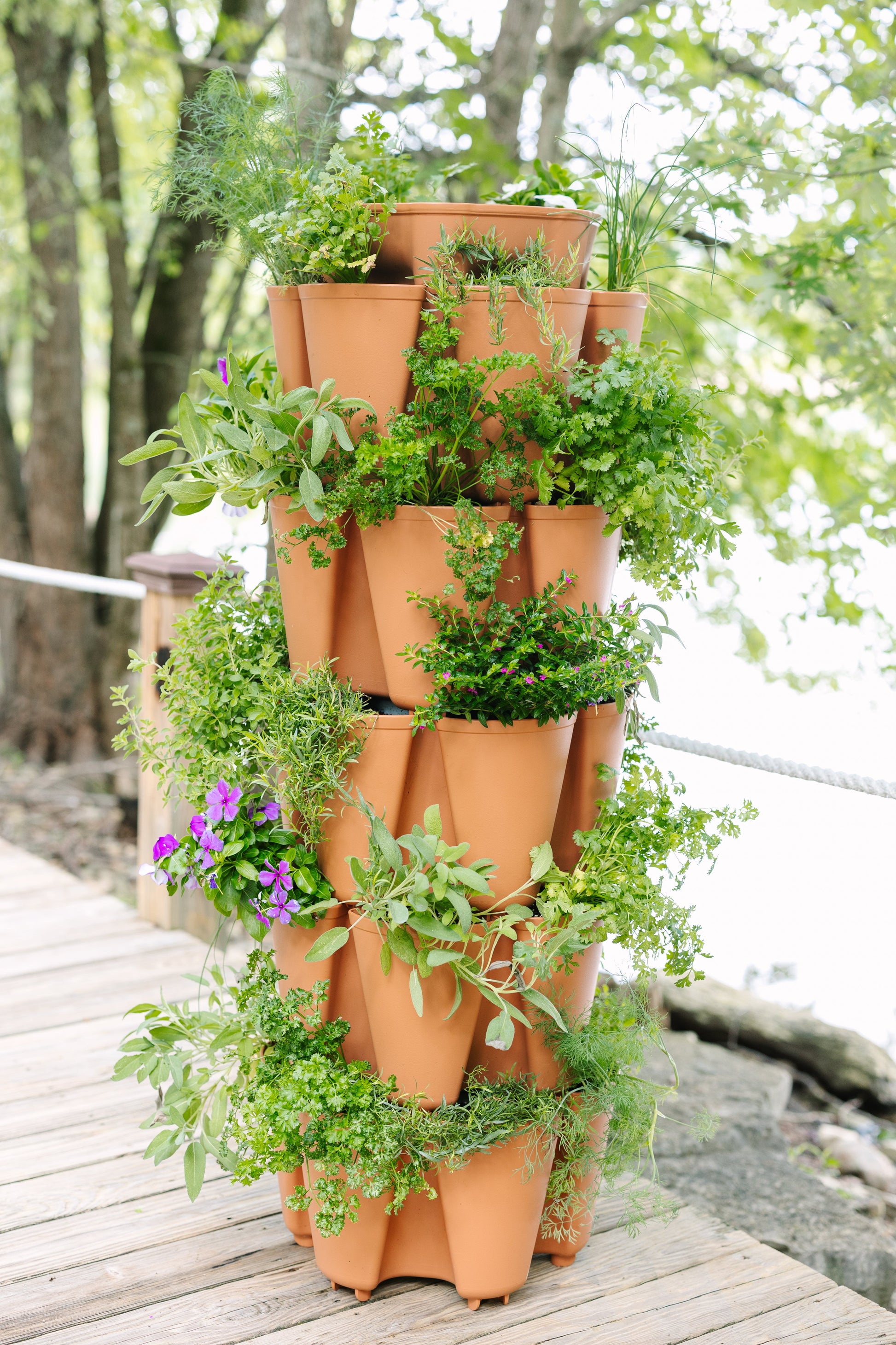 5 Tier GreenStalk Garden Original Vertical Planter - Basic Texture - Blessings Grow Meadows