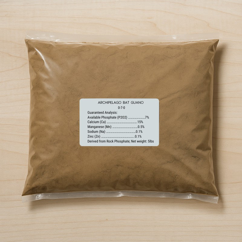 Archipelago Bat Guano 0-7-0 (5 lb bag) - Blessings Grow Meadows