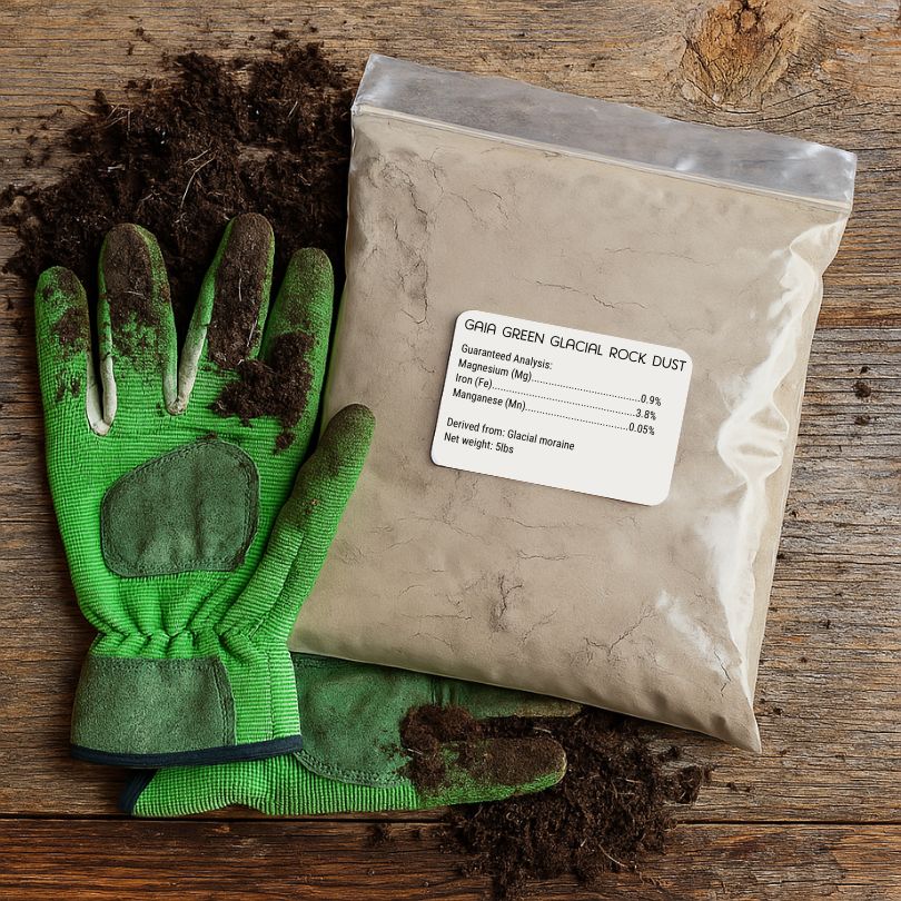 Gaia Green Glacial Rock Dust (5 lb bag) - Blessings Grow Meadows