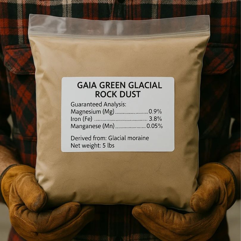Gaia Green Glacial Rock Dust (5 lb bag) - Blessings Grow Meadows