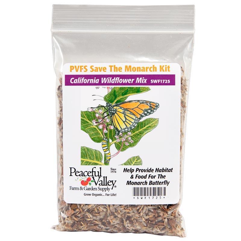 Peaceful Valley Save the Monarch Kit - California (1/8 lb) - Blessings Grow Meadows