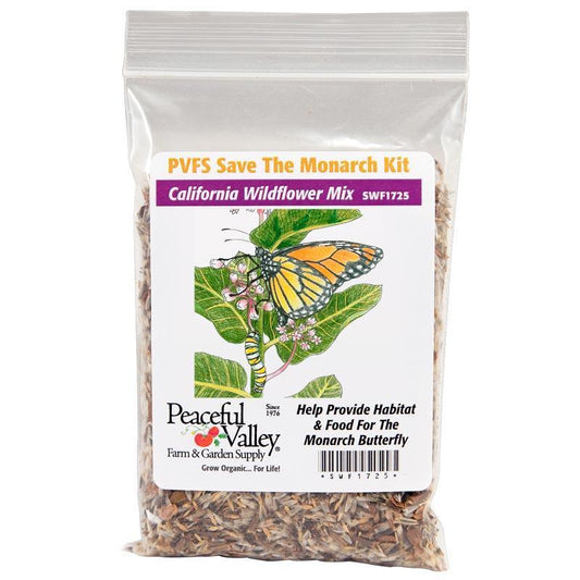 Peaceful Valley Save the Monarch Kit - California (1/8 lb) - Blessings Grow Meadows