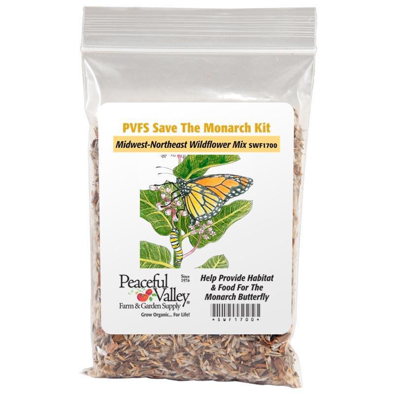 Peaceful Valley Save the Monarch Kit - Midwest to Northeast (1/8 lb) - Blessings Grow Meadows